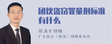 团伙盗窃罪量刑标准有什么