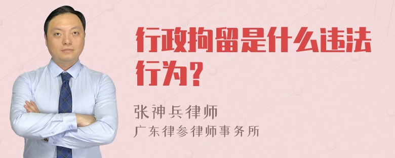 行政拘留是什么违法行为？