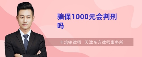 骗保1000元会判刑吗