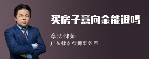 买房子意向金能退吗