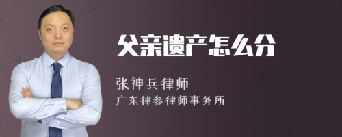 父亲遗产怎么分