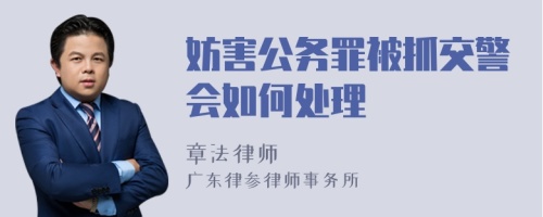 妨害公务罪被抓交警会如何处理