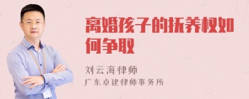 离婚孩子的抚养权如何争取