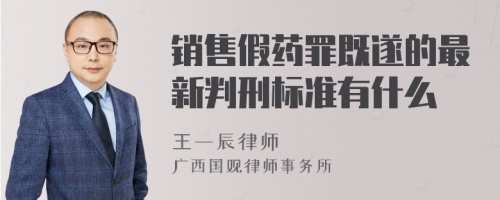 销售假药罪既遂的最新判刑标准有什么