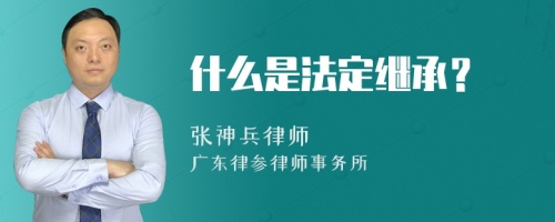 什么是法定继承？