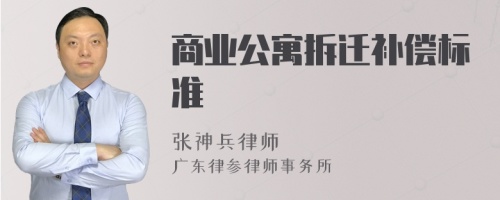 商业公寓拆迁补偿标准