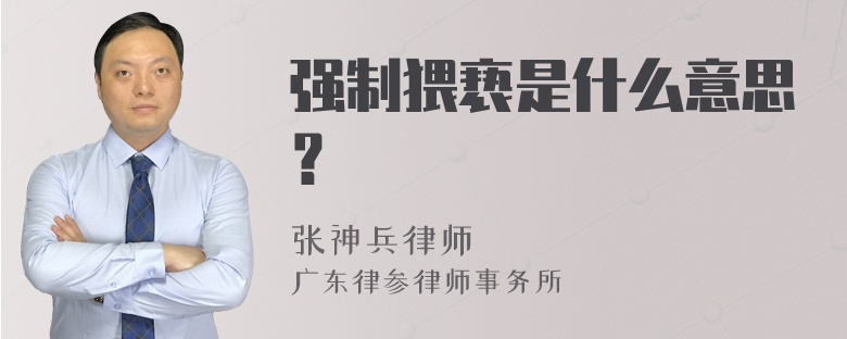 强制猥亵是什么意思？