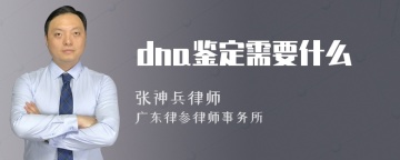 dna鉴定需要什么