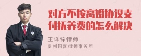 对方不按离婚协议支付抚养费的怎么解决