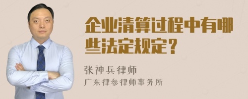 企业清算过程中有哪些法定规定？