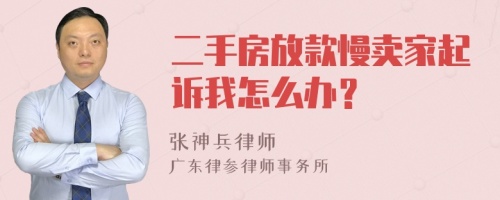 二手房放款慢卖家起诉我怎么办？