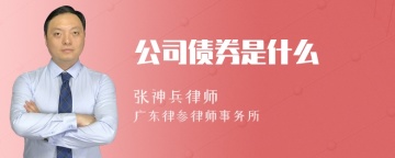 公司债券是什么