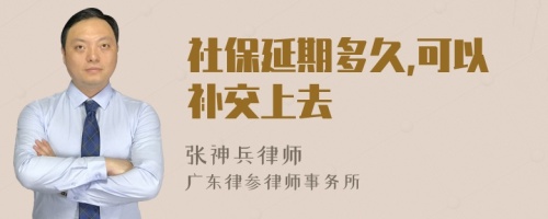 社保延期多久,可以补交上去