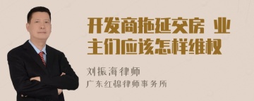 开发商拖延交房 业主们应该怎样维权