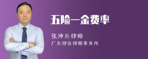 五险一金费率