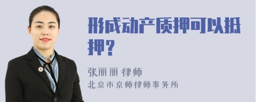 形成动产质押可以抵押？