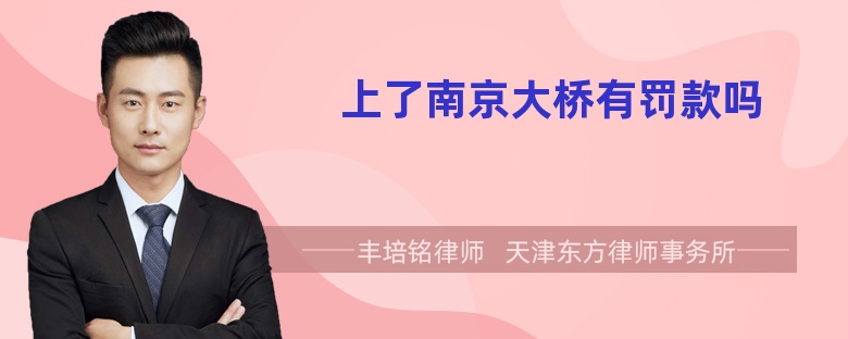 上了南京大桥有罚款吗