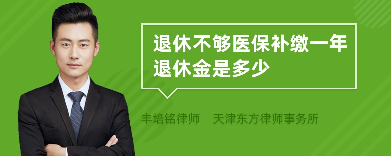 退休不够医保补缴一年退休金是多少