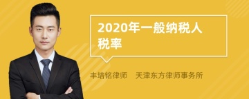 2020年一般纳税人税率