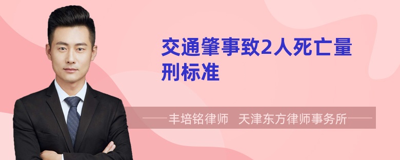 交通肇事致2人死亡量刑标准