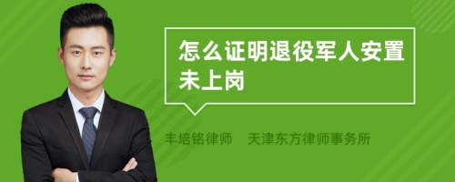 怎么证明退役军人安置未上岗