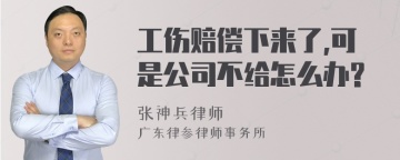 工伤赔偿下来了,可是公司不给怎么办?