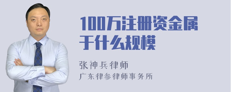 100万注册资金属于什么规模