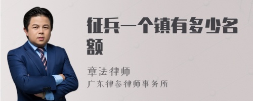 征兵一个镇有多少名额