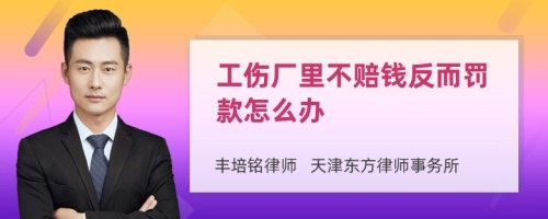 工伤厂里不赔钱反而罚款怎么办