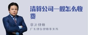 清算公司一般怎么收费