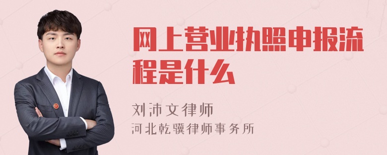 网上营业执照申报流程是什么