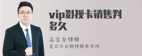 vip影视卡销售判多久