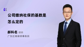 公司缴纳社保的基数是怎么定的