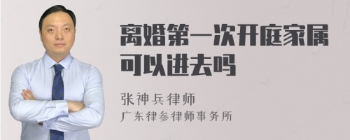 离婚第一次开庭家属可以进去吗