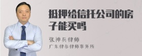 抵押给信托公司的房子能买吗