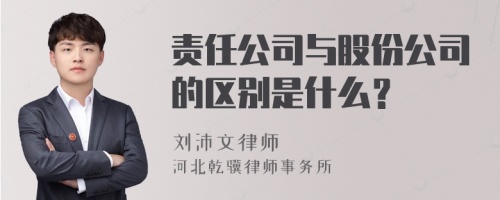 责任公司与股份公司的区别是什么？