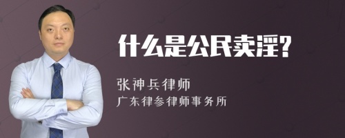 什么是公民卖淫?