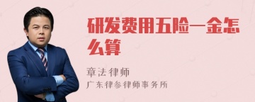 研发费用五险一金怎么算