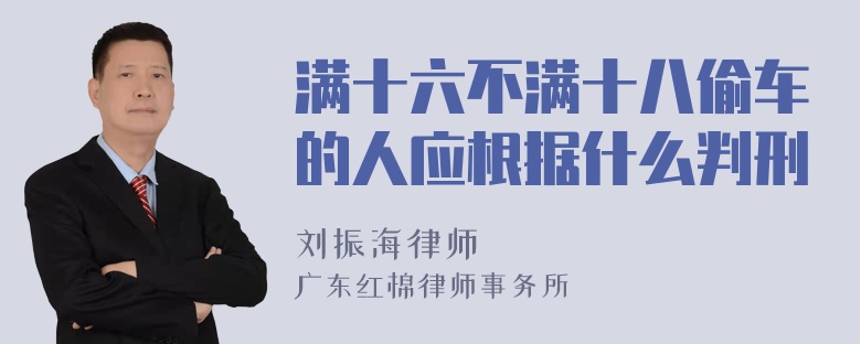 满十六不满十八偷车的人应根据什么判刑