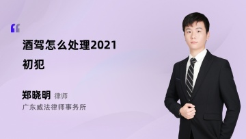 酒驾怎么处理2021初犯