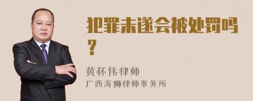 犯罪未遂会被处罚吗？