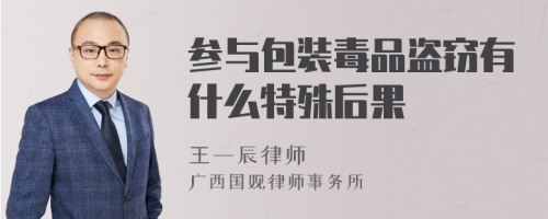 参与包装毒品盗窃有什么特殊后果