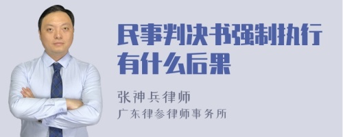 民事判决书强制执行有什么后果