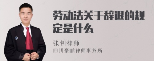 劳动法关于辞退的规定是什么