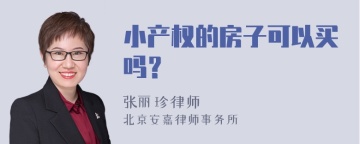 小产权的房子可以买吗？