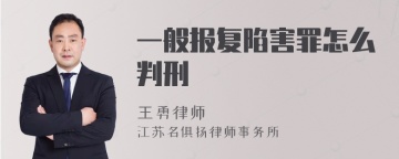 一般报复陷害罪怎么判刑