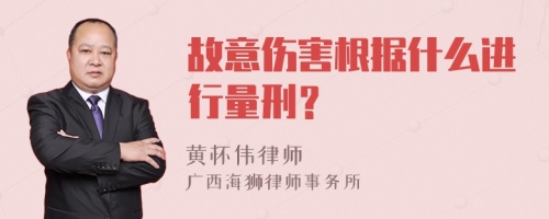 故意伤害根据什么进行量刑？