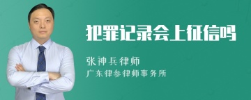 犯罪记录会上征信吗