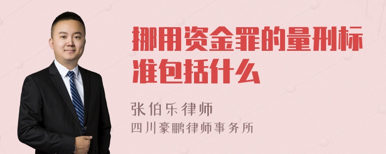 挪用资金罪的量刑标准包括什么