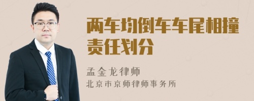 两车均倒车车尾相撞责任划分